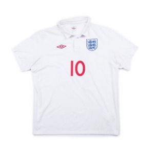 ENGLAND 2010-12 HOME JERSEY S/S #10 ROONEY