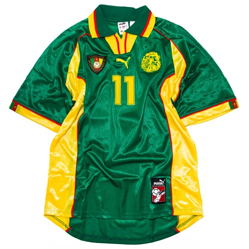 CAMEROON 1998-2000 HOME S/S M #11 ETO&#039;O (W/TAG)