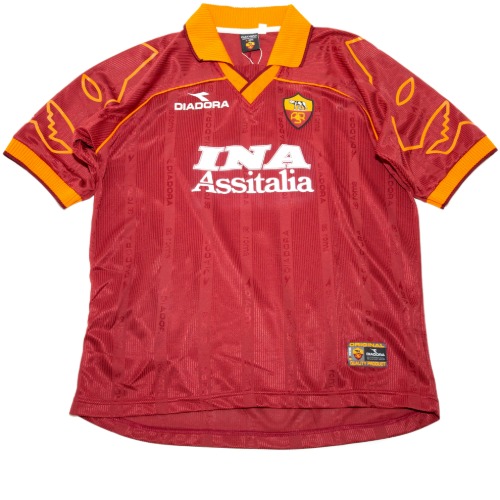 AS Roma 1999-2000 HOME S/S XL #8 NAKATA