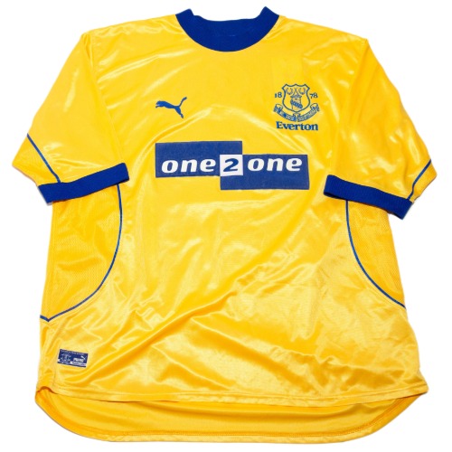 Everton 2000-2001 AWAY S/S XL #18 GASCOIGNE