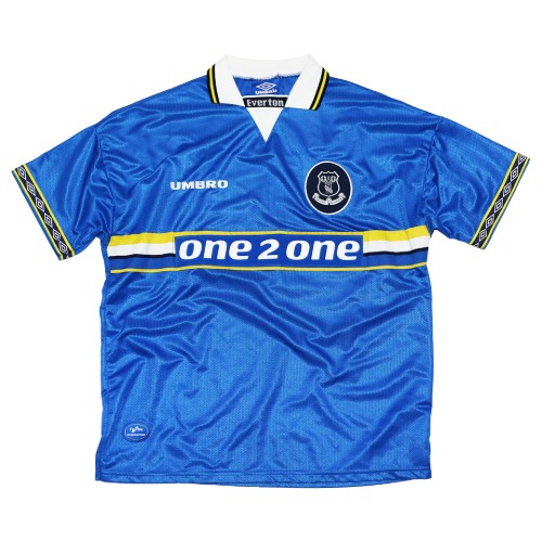 Everton 1997-1999 HOME S/S XL #15 MATERAZZI