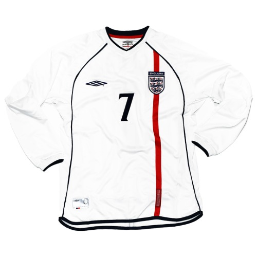 England 2001-2003 HOME L/S M #7 BECKHAM